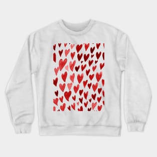 Valentines day hearts explosion - red Crewneck Sweatshirt